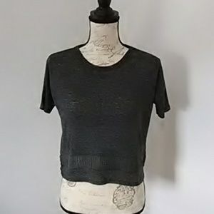 Grey crop top
